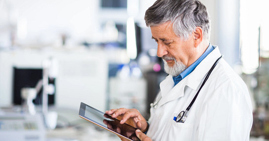 Doctor with ipad Doctor with ipad