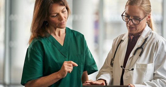Nurse with female doctor